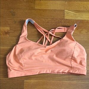 Lululemon Athletica Coral Strappy Sports Bra